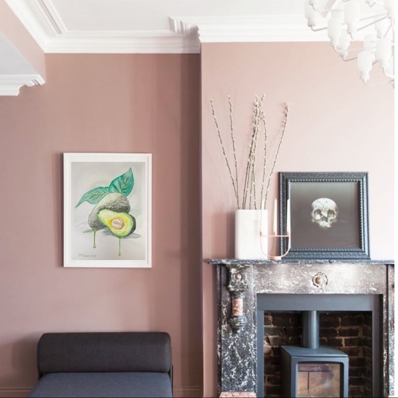 Avocado painting Food wall art fruit watercolor Original artwork 9 by 12 inches - Picture 8 of 11